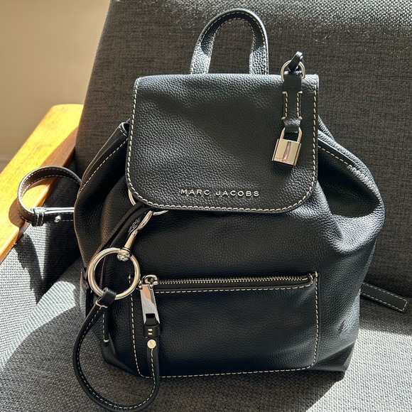Marc Jacobs Bold Grind leather backpack in black - Picture 1 of 6